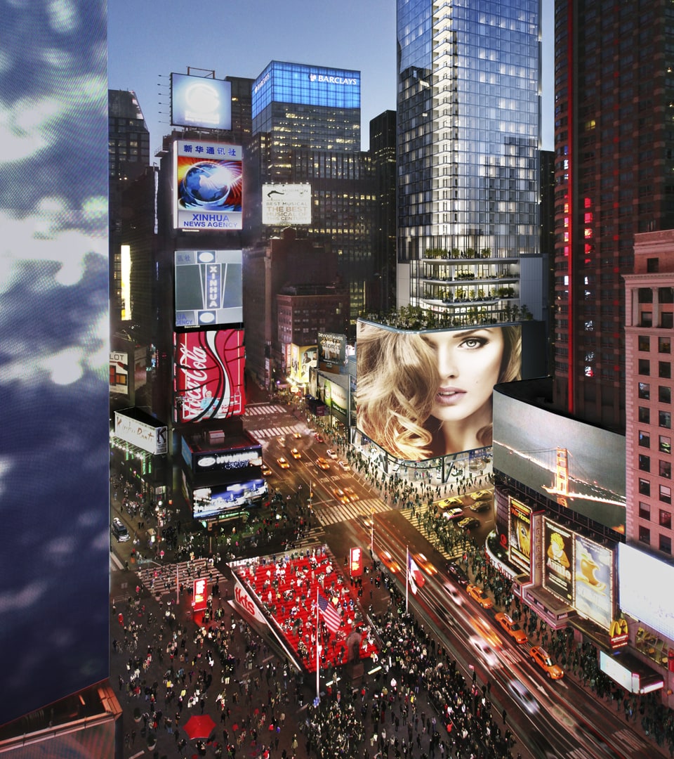 real estate branding for 20 Times Square new york -rendering 2