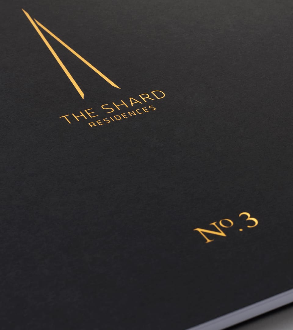 branding for the shard london - brochure cover