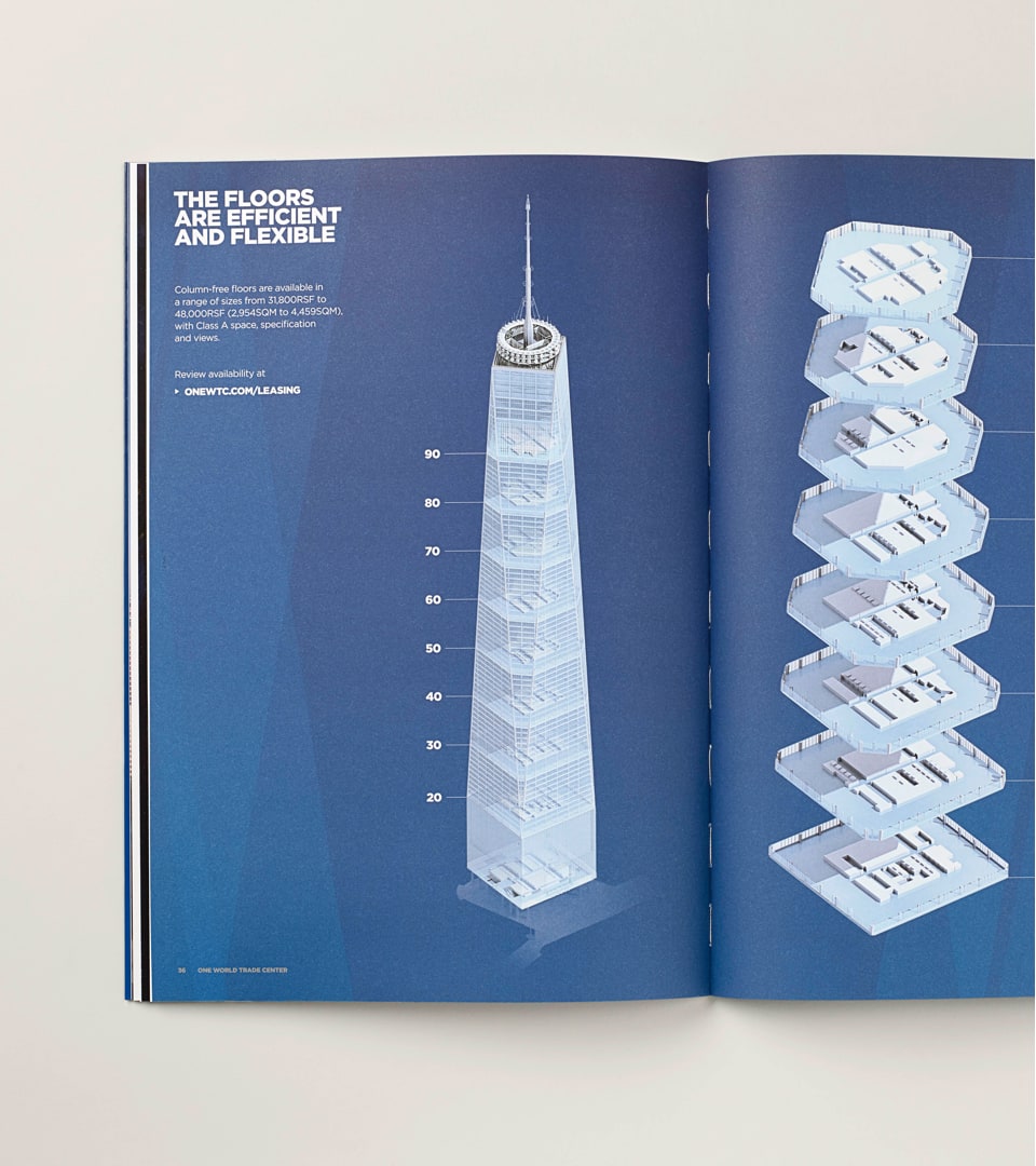 real estate branding for one world trade center New York - brochure 3