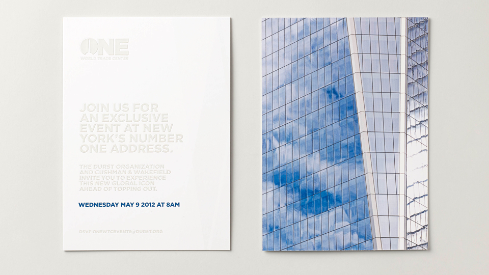 real estate branding for one world trade center New York - brochure