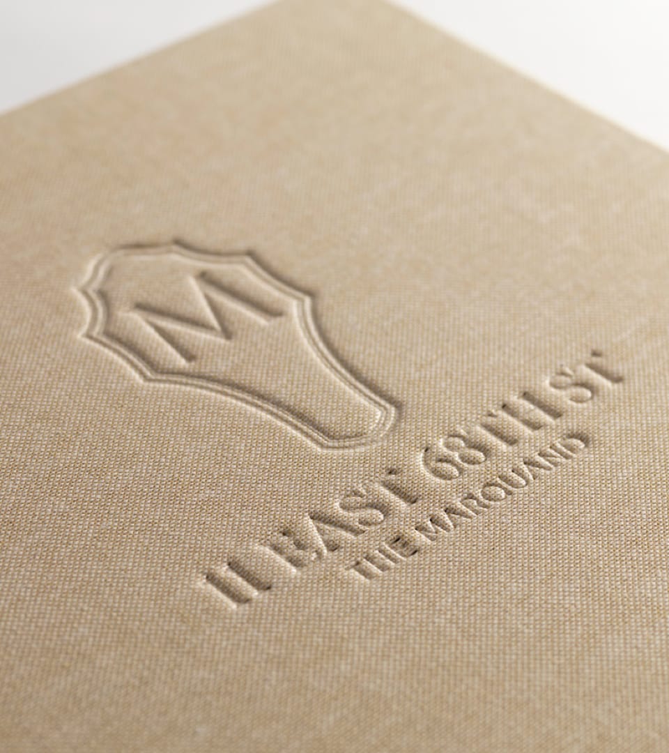 real estate branding for the marquand - brochure