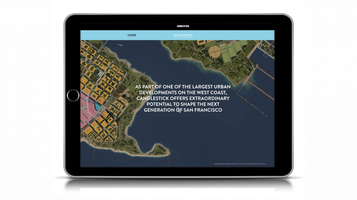 Real Estate Branding for Candlestick - San Francisco - ipad