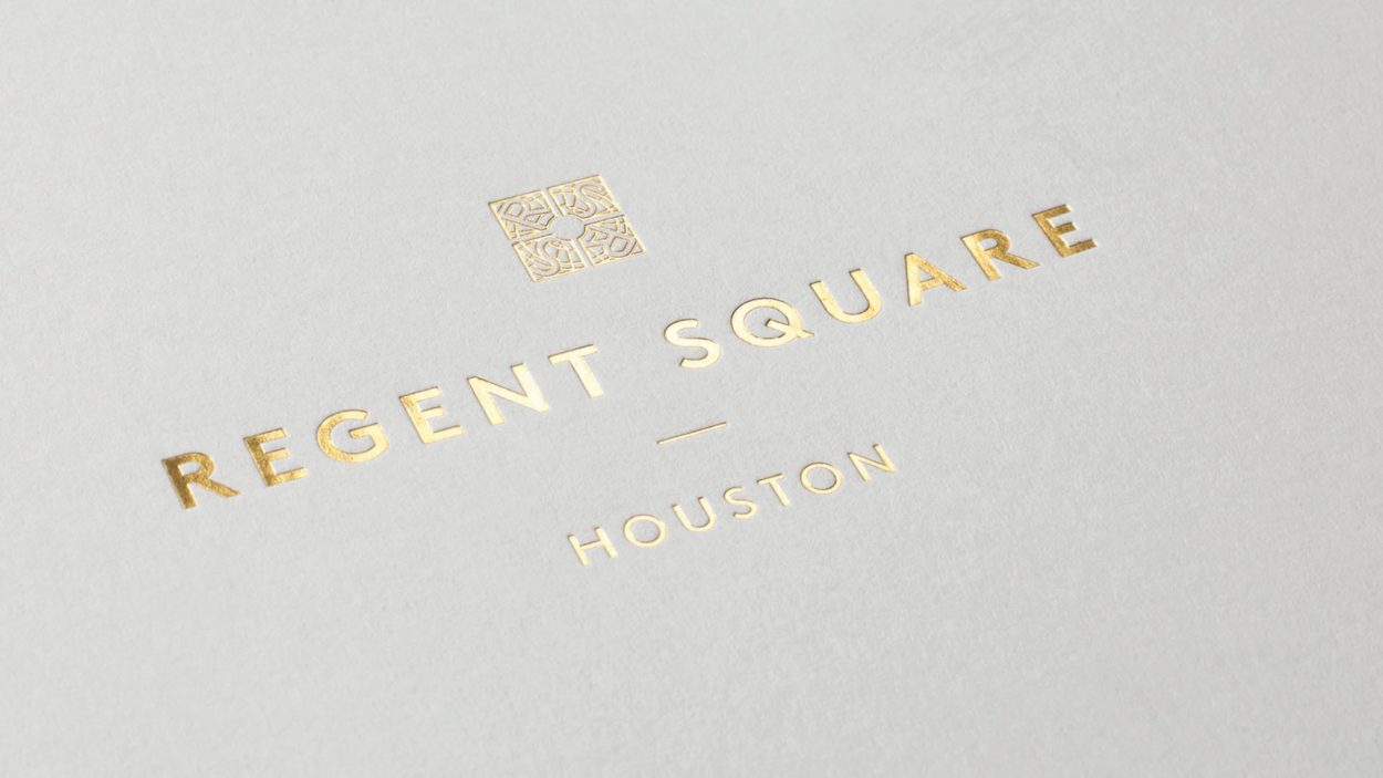 real estate branding logo | wordsearch regent square houston